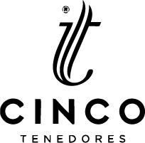 Logo Cinco Tenedores - cliente de rotulación Rótulos Rapsa